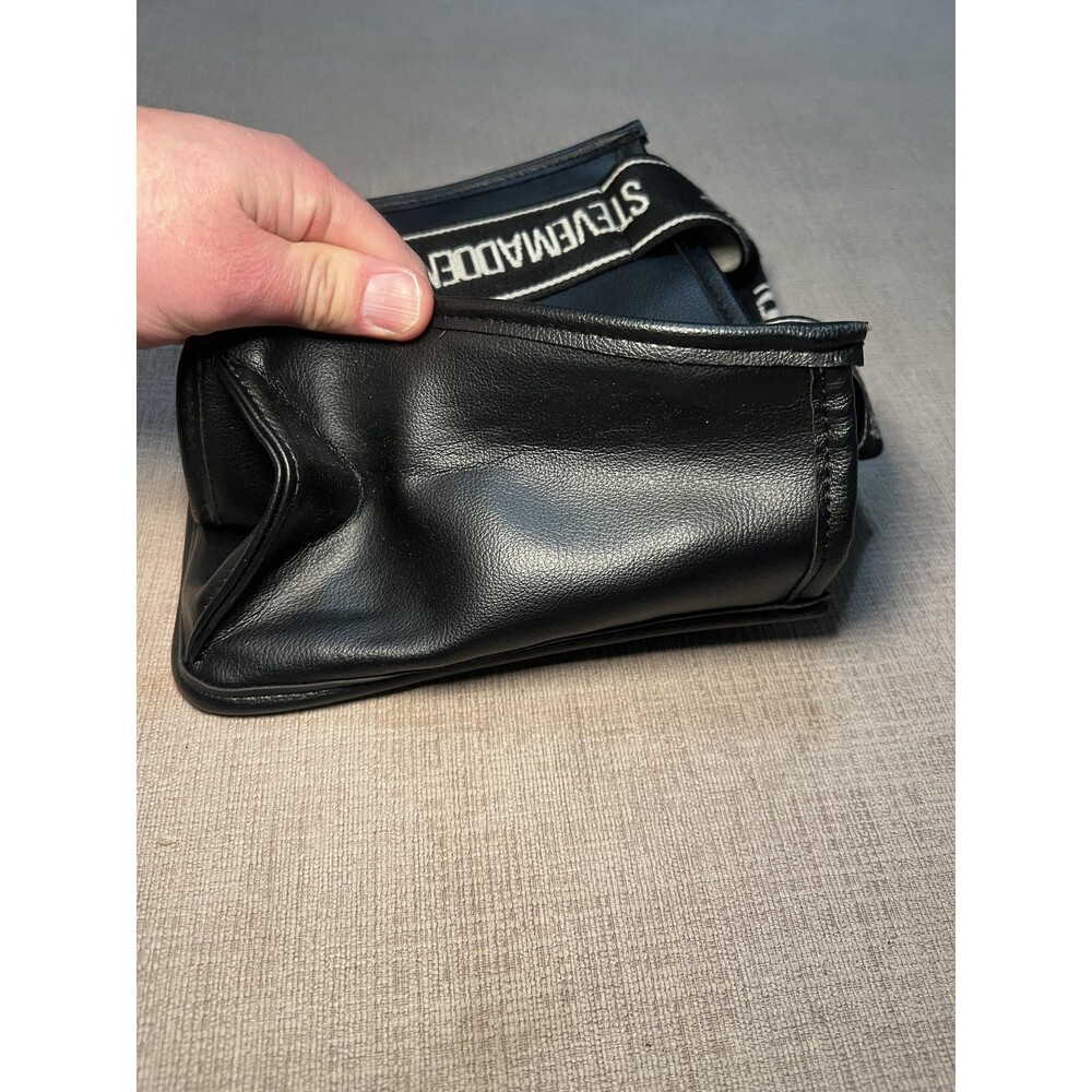 Steve Madden Crossbody Bag Womens Small Black Logo Strap Pouch Set Shoulder - Picture 8 of 16